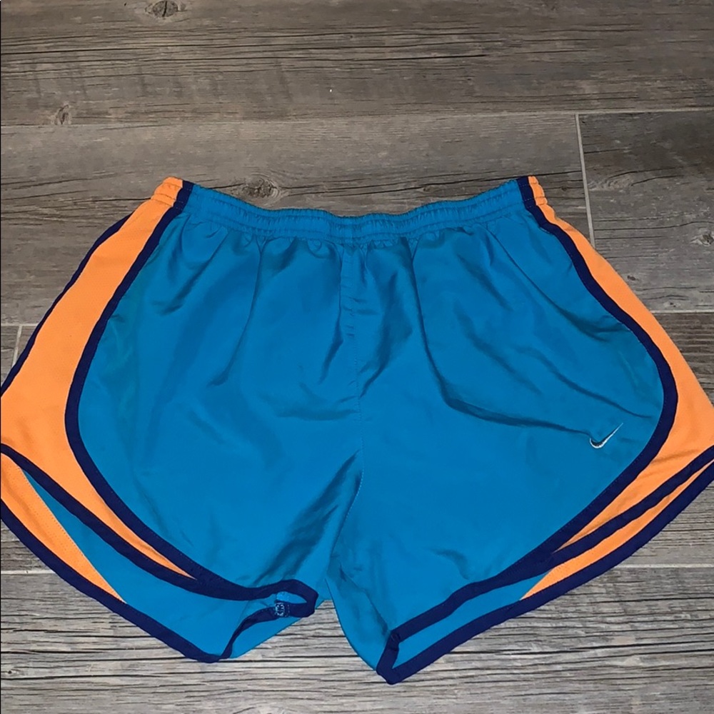 Blue nike pro shorts